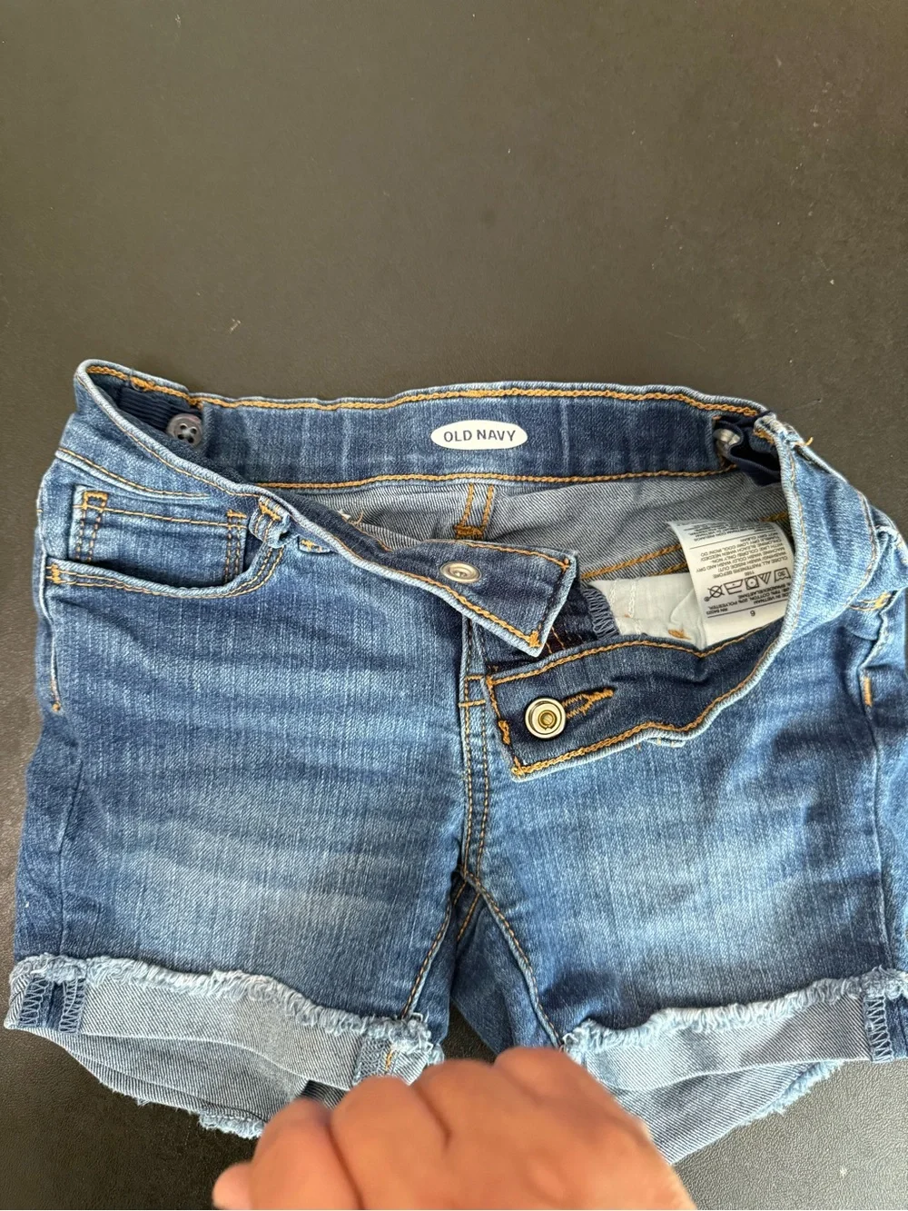 Old Navy Blue Denim Rolled Cuff Girls' Shorts